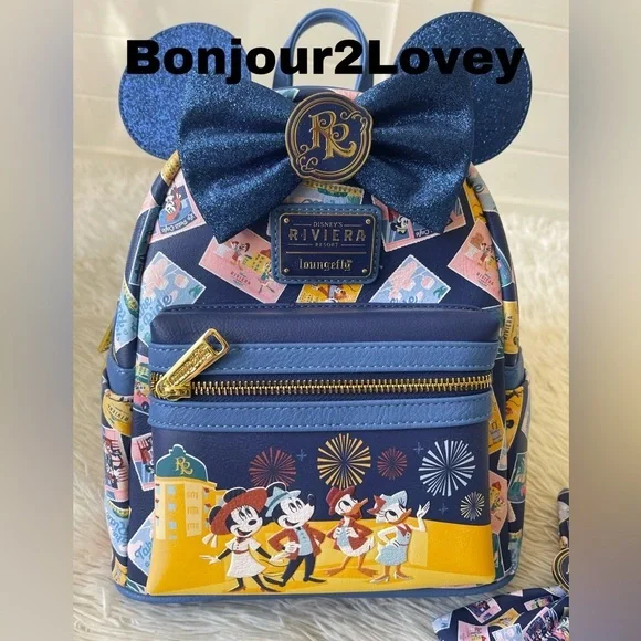 ✨ Disney RIVIERA RESORT Loungefly backpack & Ears - 2 piece Collection ✨ - Picture 3 of 5